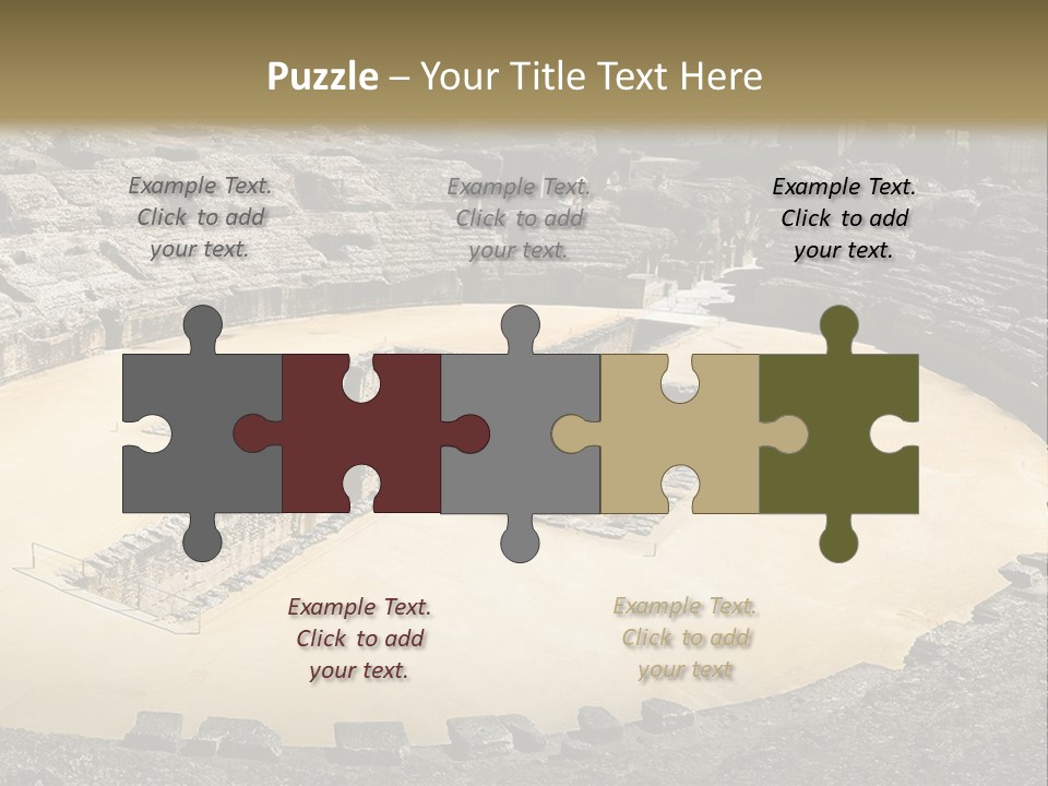 A Theatre With Seats In The Middle Of It PowerPoint Template