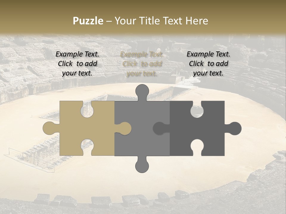 A Theatre With Seats In The Middle Of It PowerPoint Template