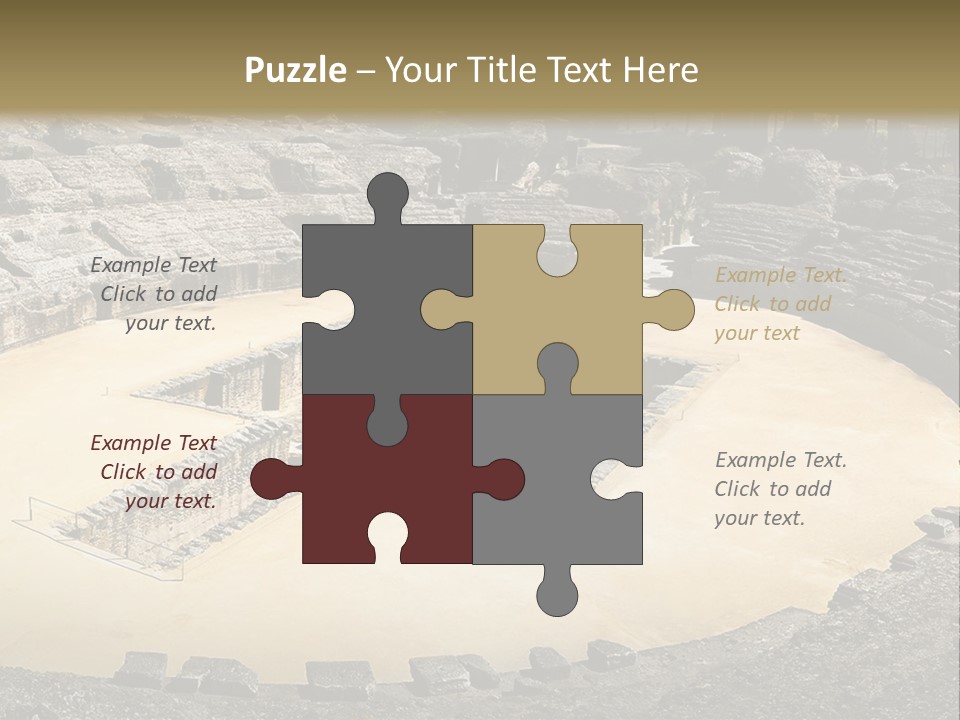 A Theatre With Seats In The Middle Of It PowerPoint Template