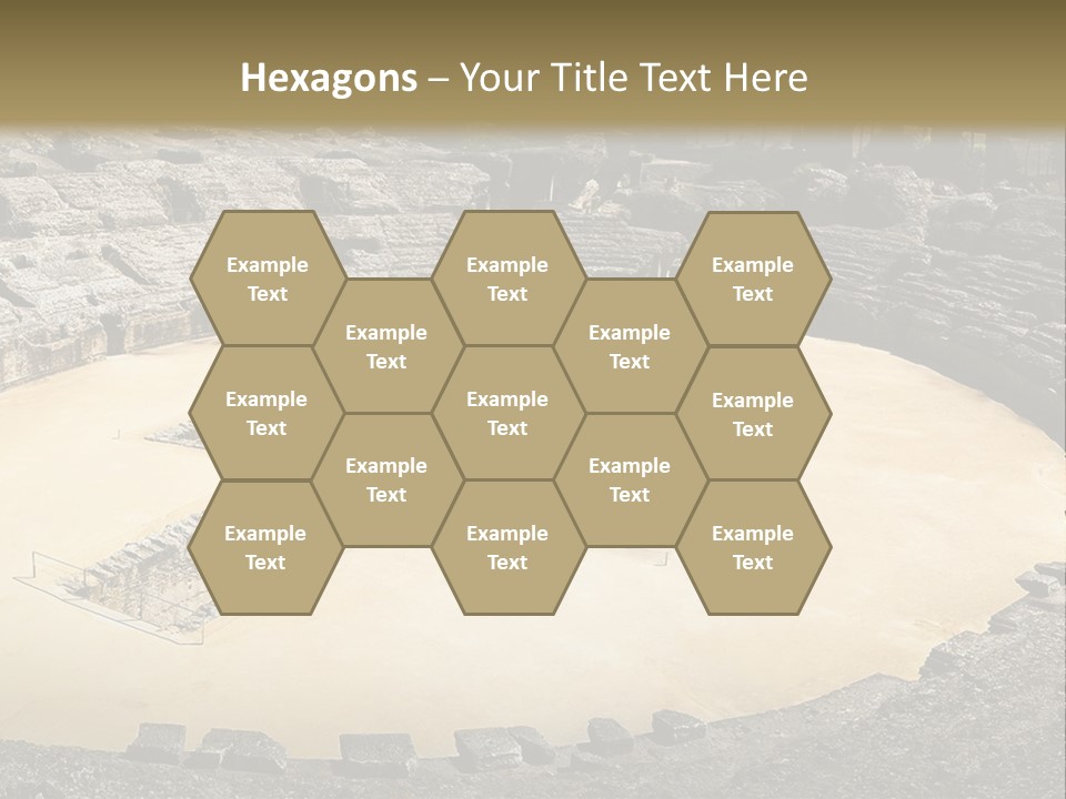 A Theatre With Seats In The Middle Of It PowerPoint Template