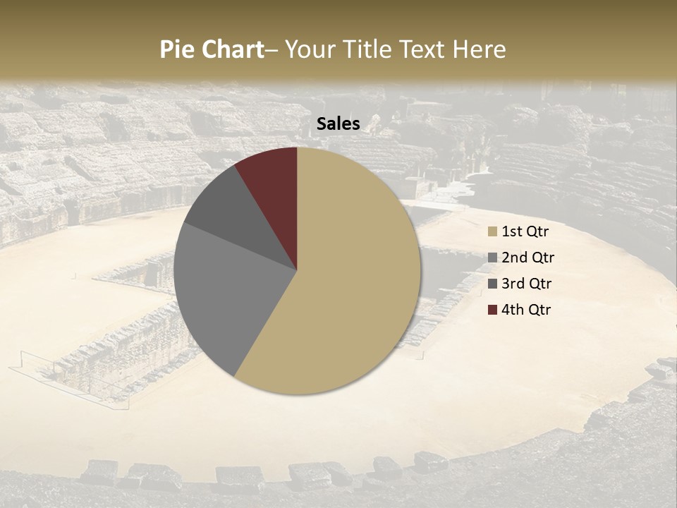 A Theatre With Seats In The Middle Of It PowerPoint Template