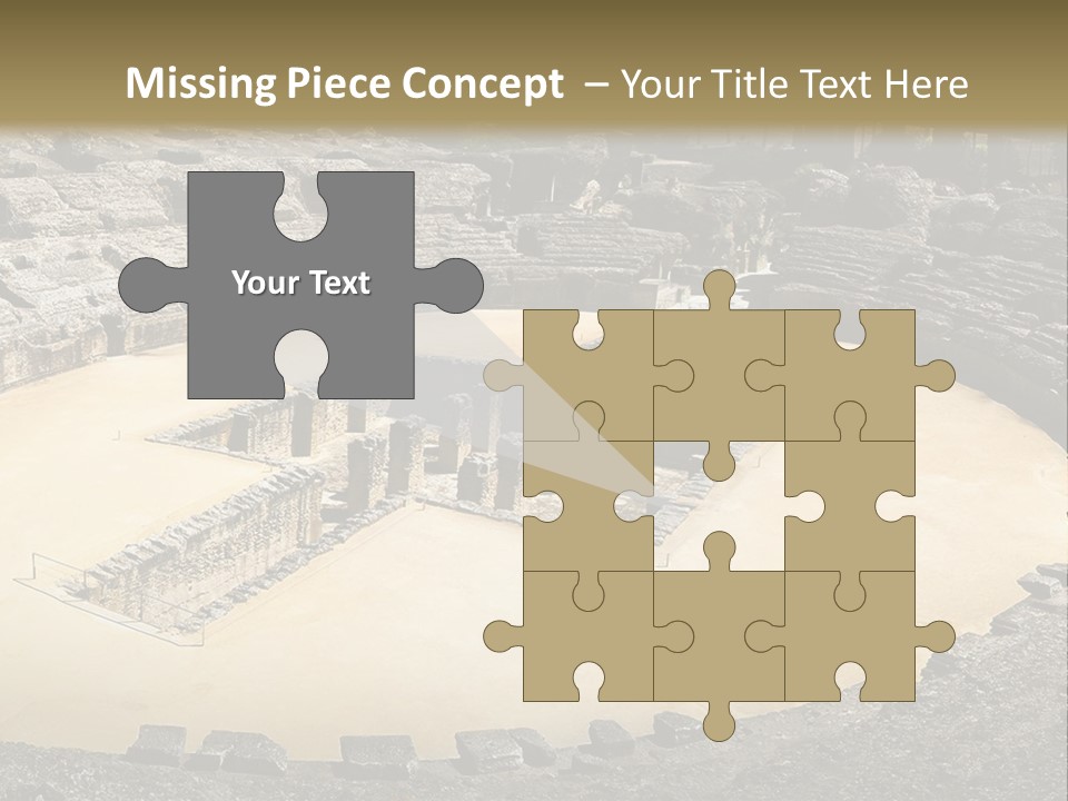 A Theatre With Seats In The Middle Of It PowerPoint Template