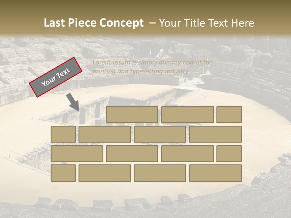 A Theatre With Seats In The Middle Of It PowerPoint Template