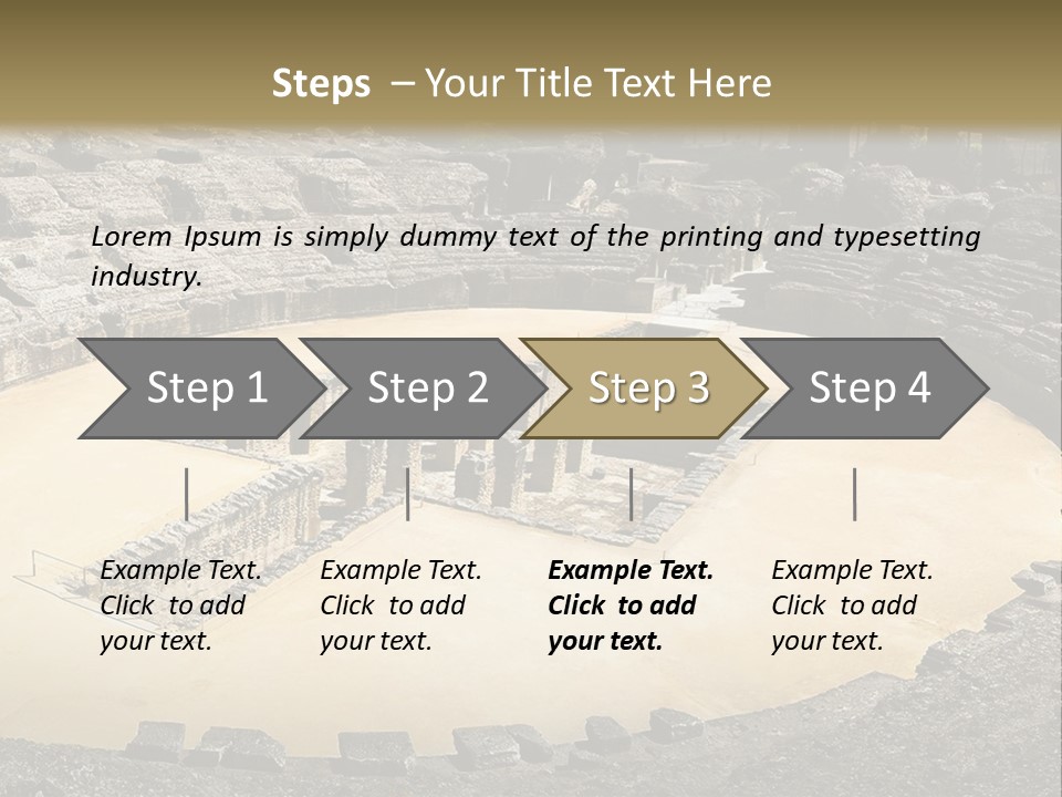 A Theatre With Seats In The Middle Of It PowerPoint Template