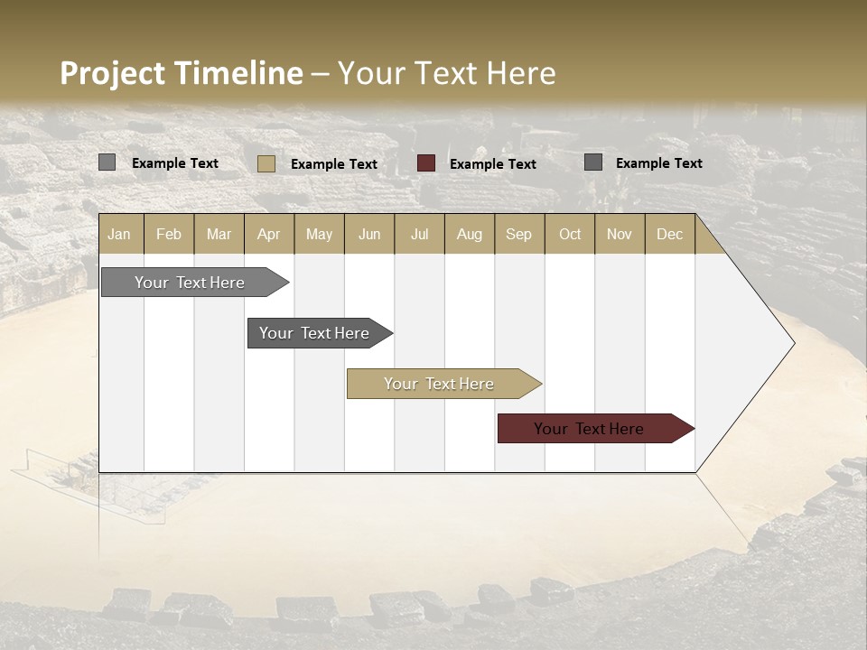 A Theatre With Seats In The Middle Of It PowerPoint Template