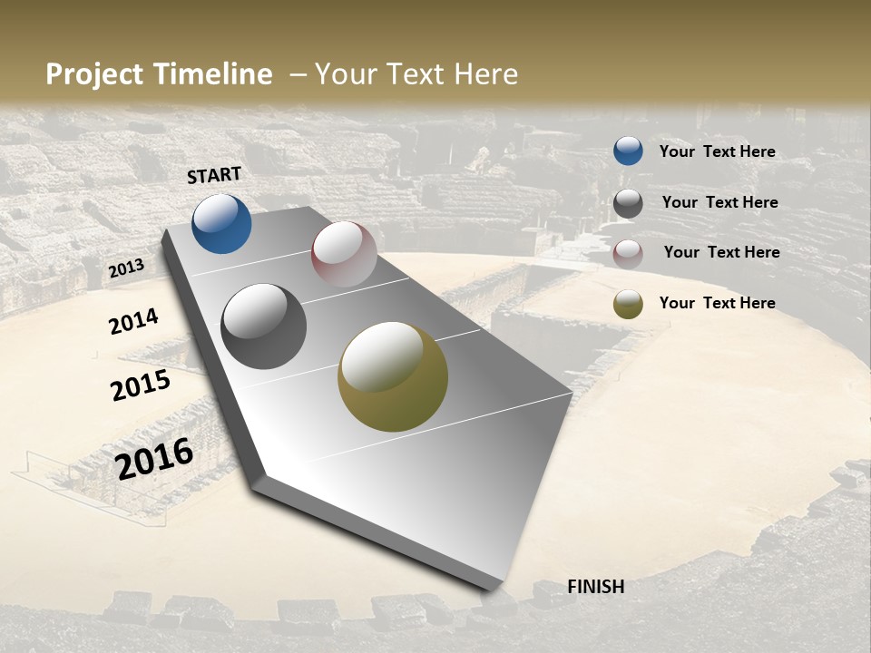 A Theatre With Seats In The Middle Of It PowerPoint Template