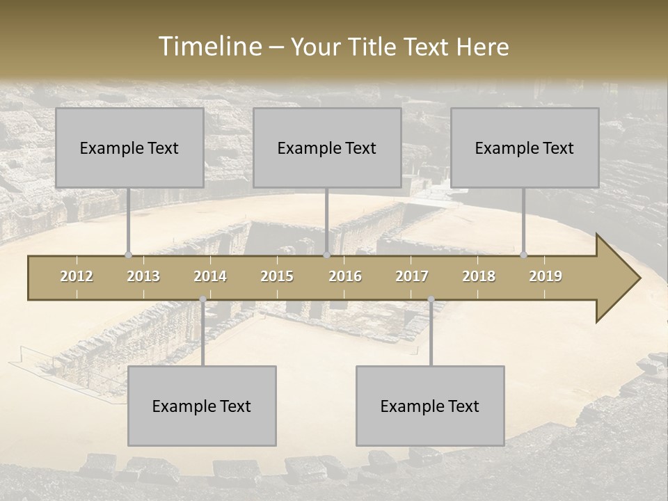 A Theatre With Seats In The Middle Of It PowerPoint Template