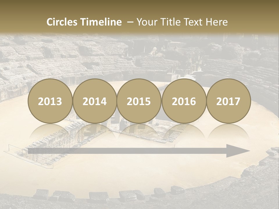 A Theatre With Seats In The Middle Of It PowerPoint Template