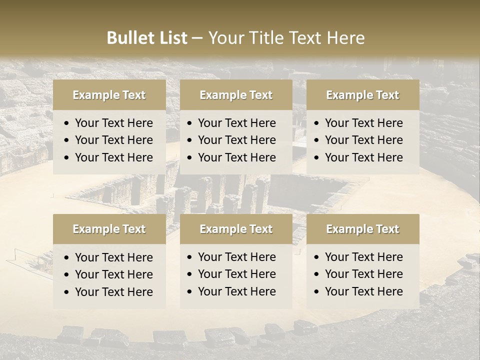 A Theatre With Seats In The Middle Of It PowerPoint Template