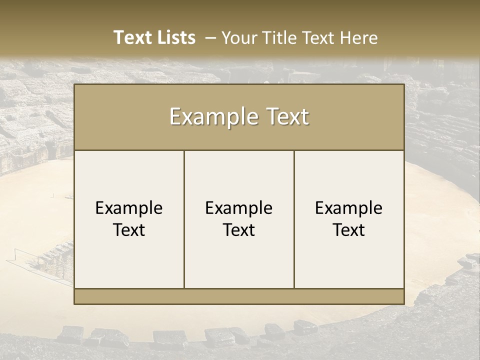 A Theatre With Seats In The Middle Of It PowerPoint Template