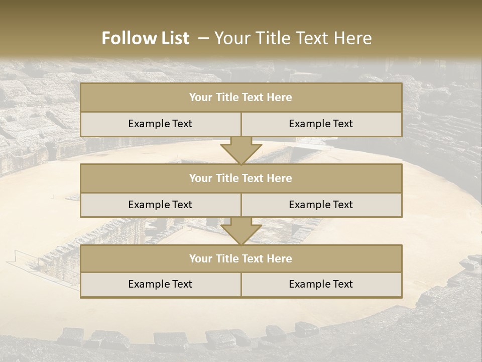A Theatre With Seats In The Middle Of It PowerPoint Template