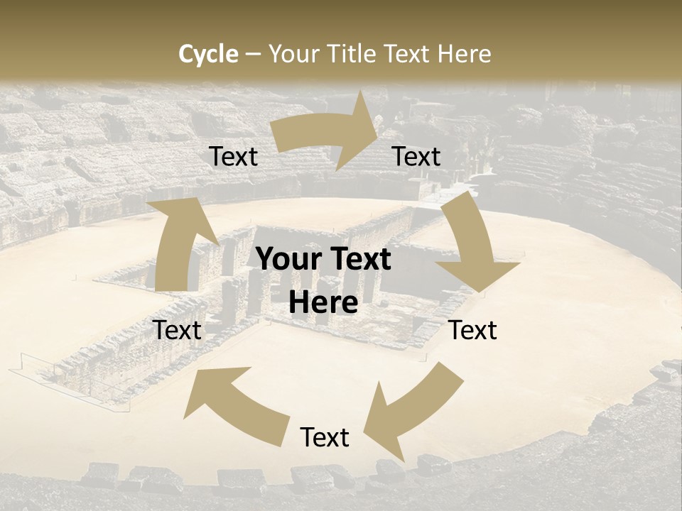A Theatre With Seats In The Middle Of It PowerPoint Template
