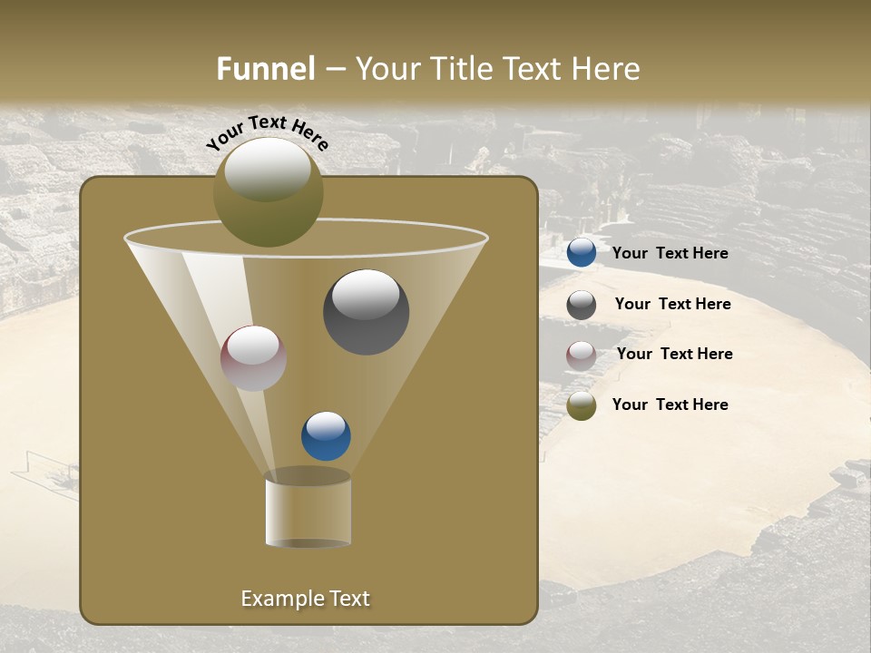 A Theatre With Seats In The Middle Of It PowerPoint Template