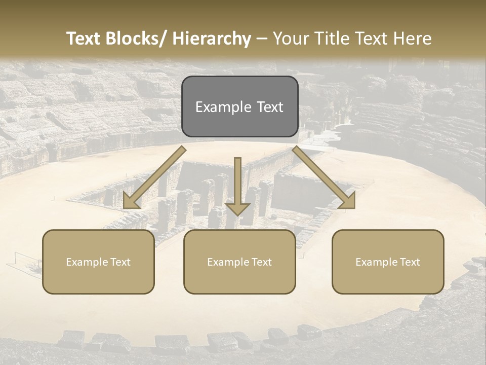 A Theatre With Seats In The Middle Of It PowerPoint Template