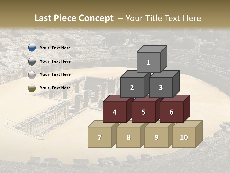 A Theatre With Seats In The Middle Of It PowerPoint Template