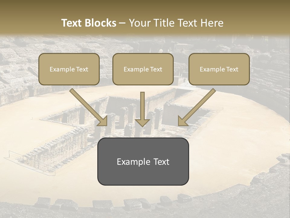 A Theatre With Seats In The Middle Of It PowerPoint Template