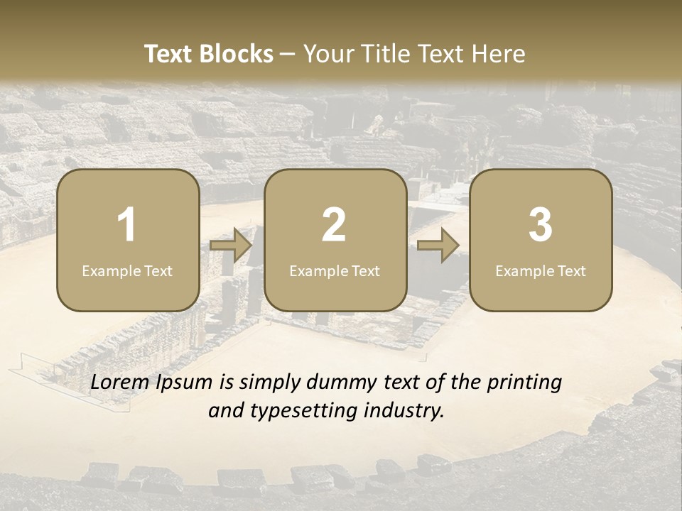 A Theatre With Seats In The Middle Of It PowerPoint Template