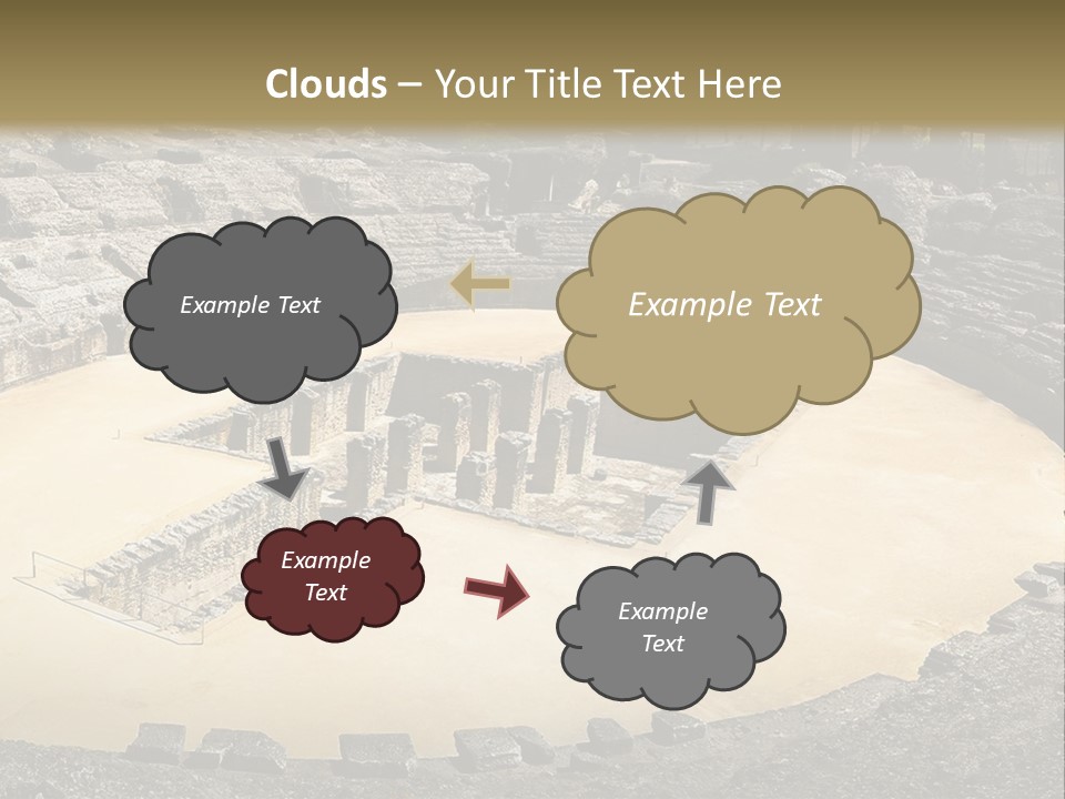 A Theatre With Seats In The Middle Of It PowerPoint Template