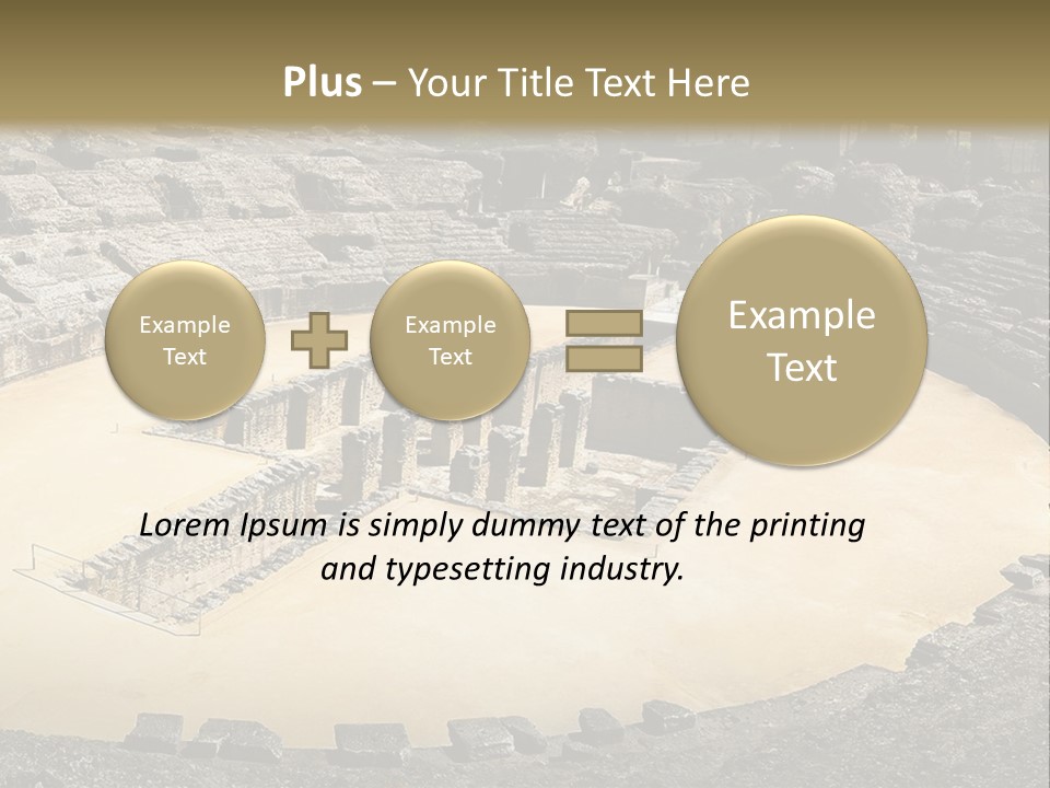 A Theatre With Seats In The Middle Of It PowerPoint Template