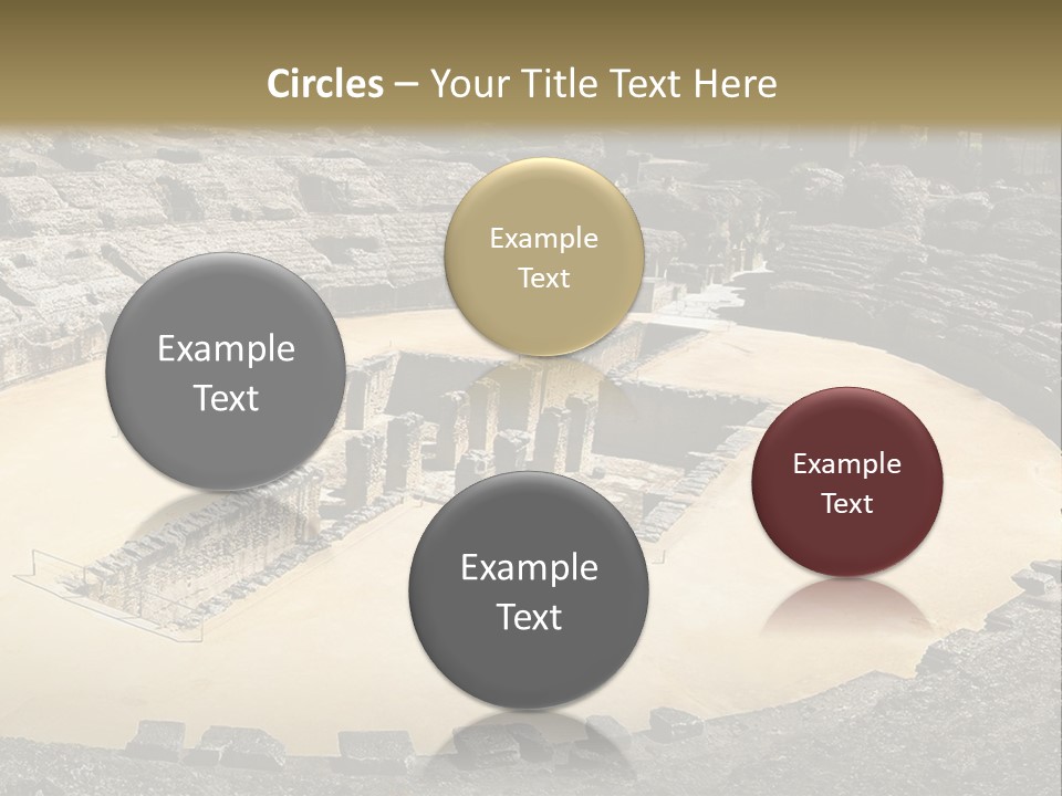 A Theatre With Seats In The Middle Of It PowerPoint Template