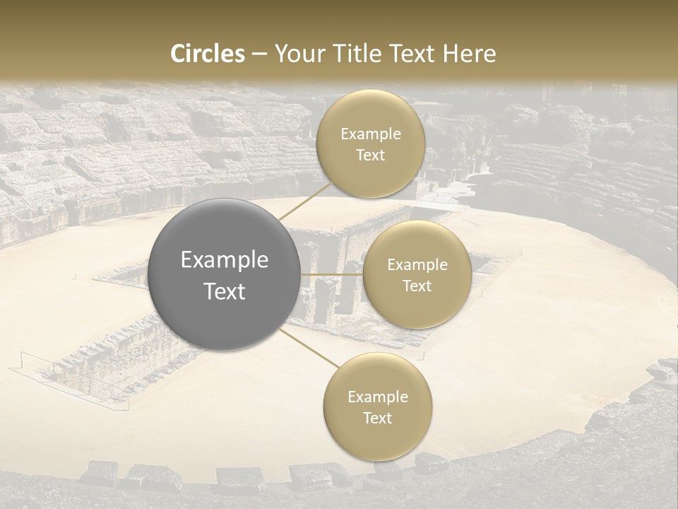A Theatre With Seats In The Middle Of It PowerPoint Template