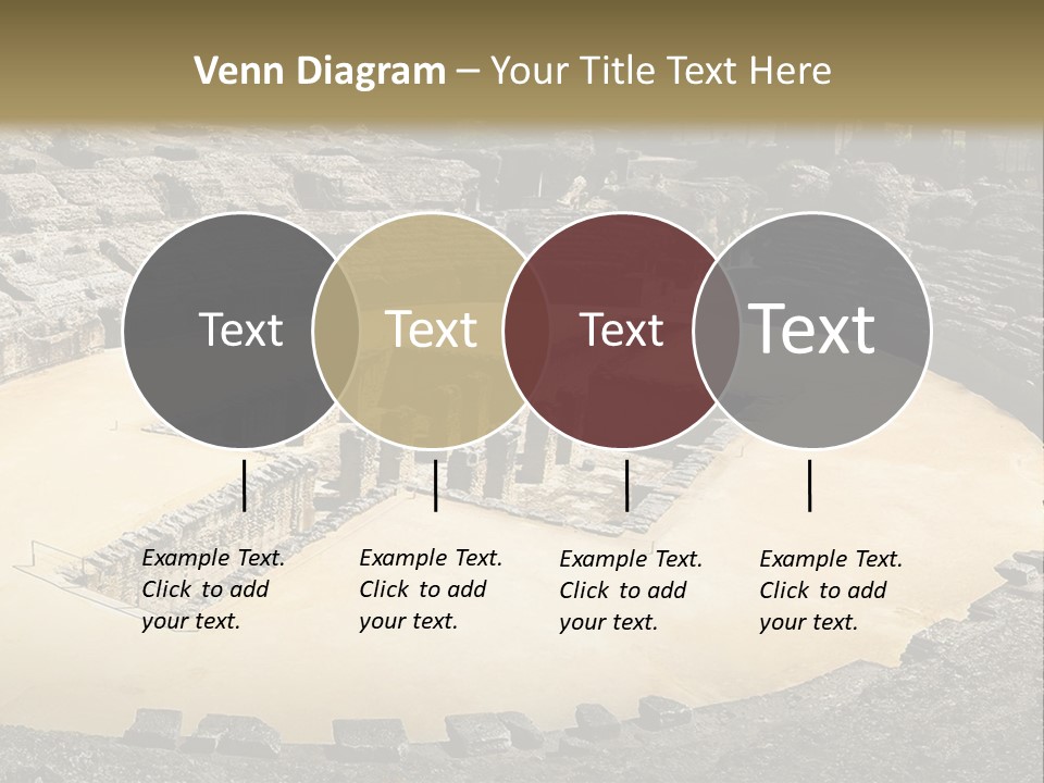 A Theatre With Seats In The Middle Of It PowerPoint Template