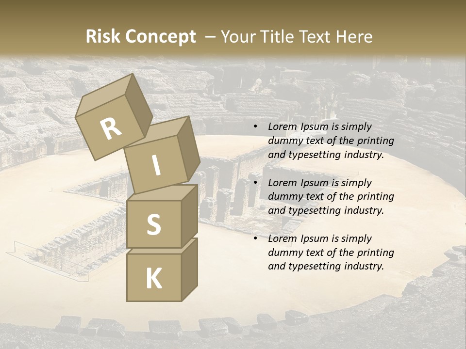 A Theatre With Seats In The Middle Of It PowerPoint Template