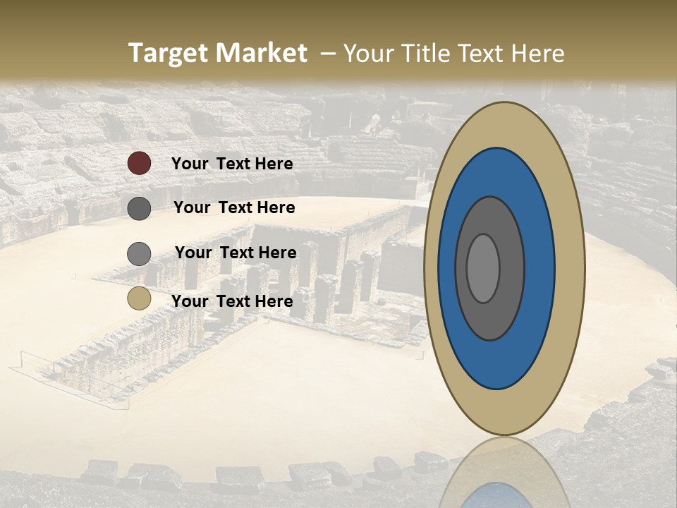 A Theatre With Seats In The Middle Of It PowerPoint Template