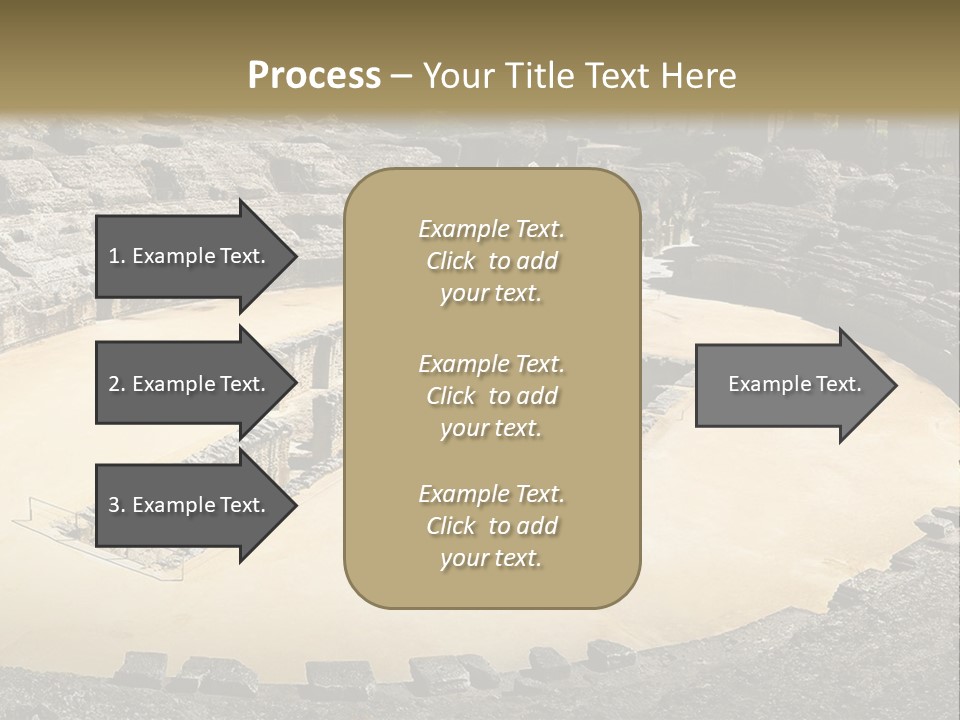 A Theatre With Seats In The Middle Of It PowerPoint Template