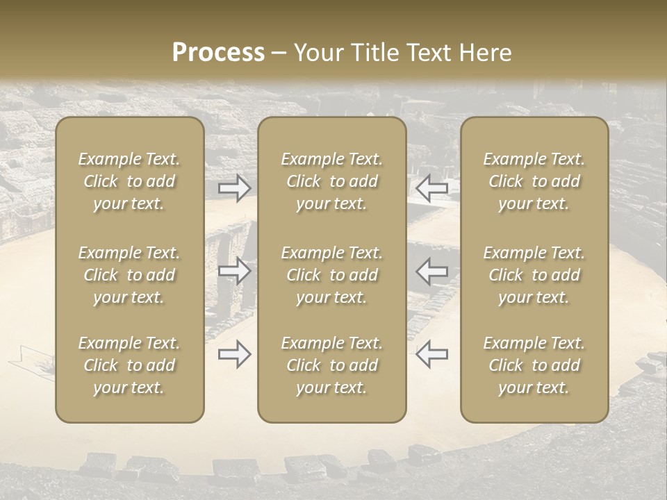 A Theatre With Seats In The Middle Of It PowerPoint Template