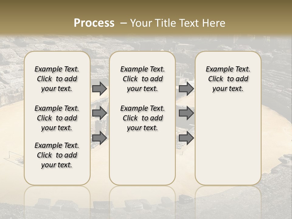 A Theatre With Seats In The Middle Of It PowerPoint Template
