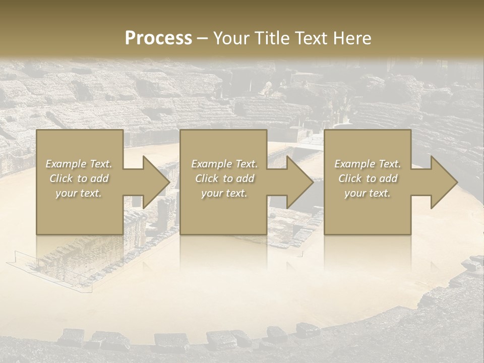 A Theatre With Seats In The Middle Of It PowerPoint Template