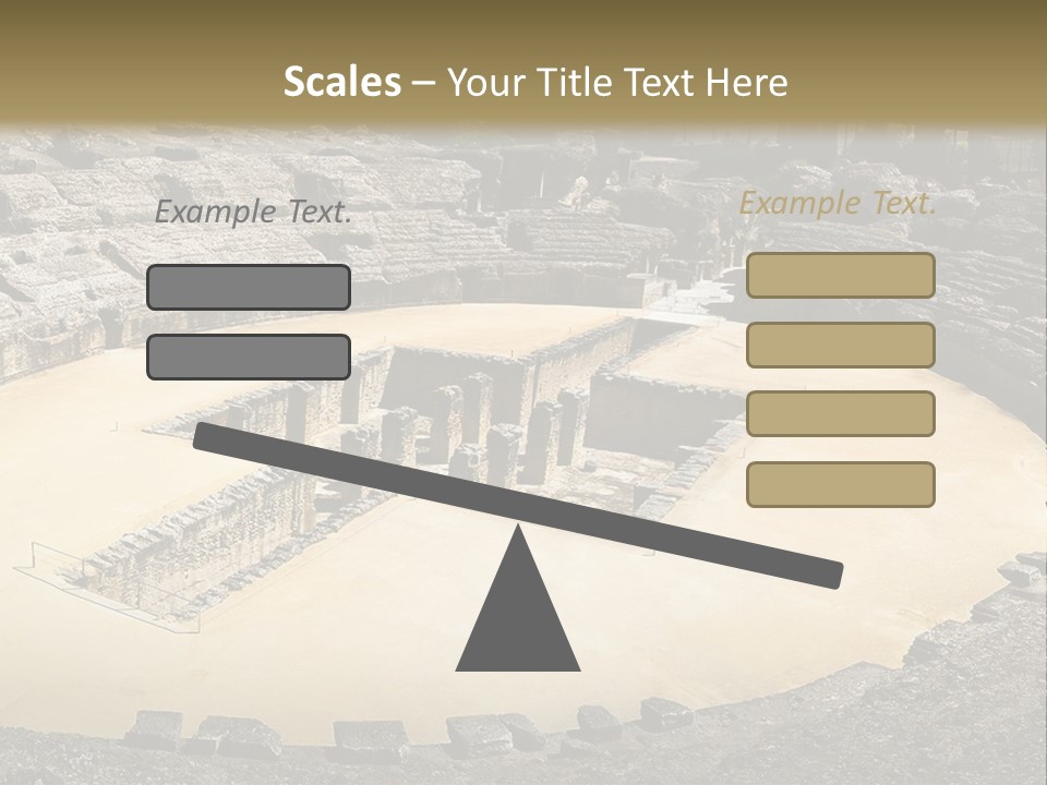 A Theatre With Seats In The Middle Of It PowerPoint Template