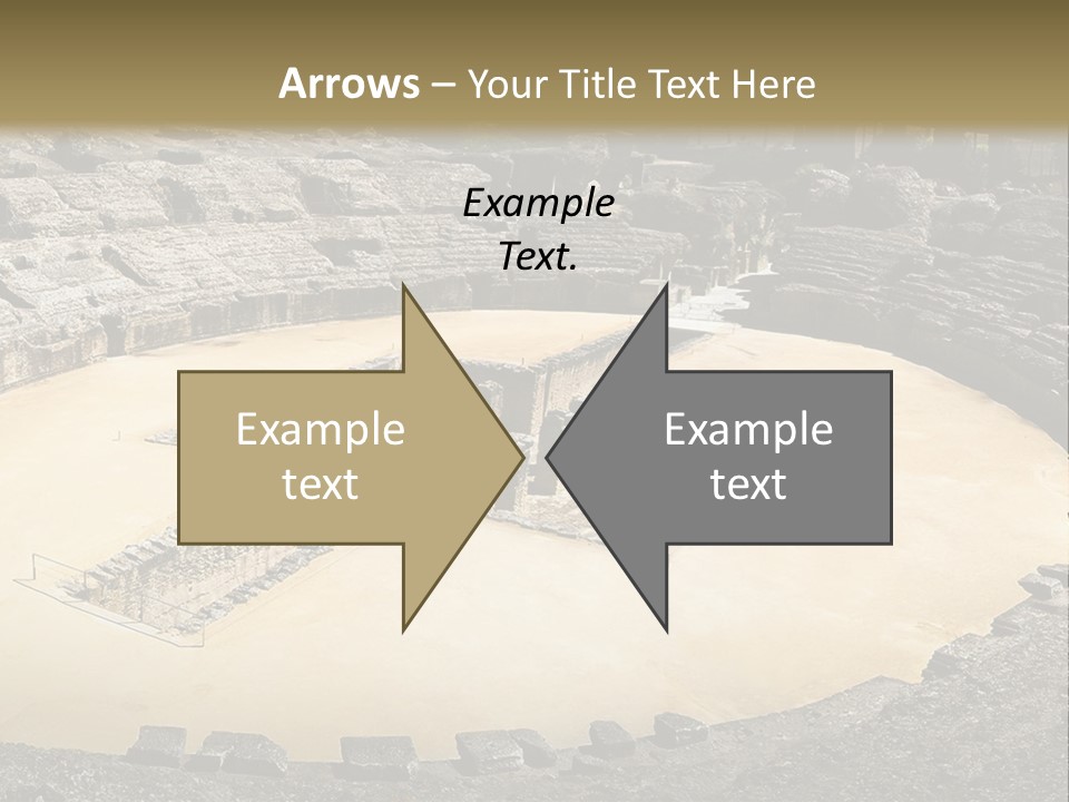 A Theatre With Seats In The Middle Of It PowerPoint Template