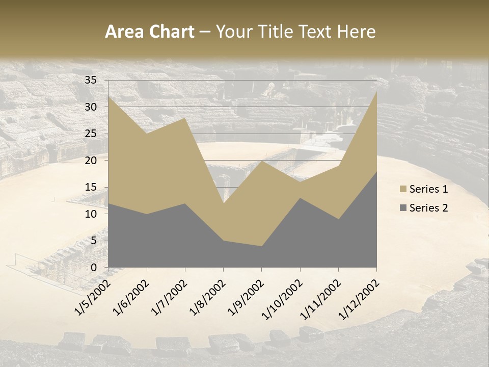 A Theatre With Seats In The Middle Of It PowerPoint Template