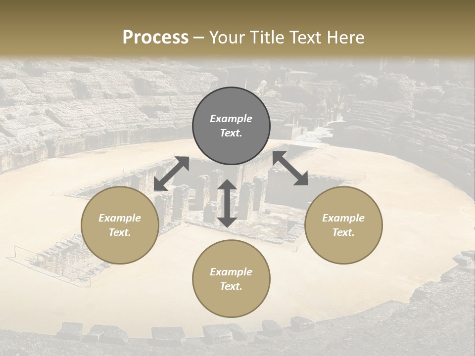 A Theatre With Seats In The Middle Of It PowerPoint Template