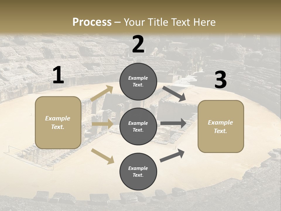 A Theatre With Seats In The Middle Of It PowerPoint Template