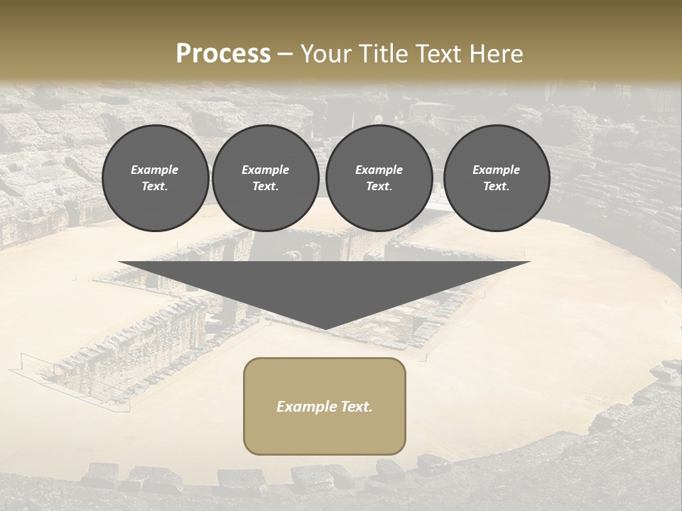 A Theatre With Seats In The Middle Of It PowerPoint Template