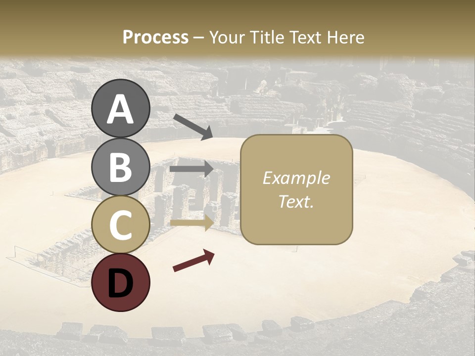 A Theatre With Seats In The Middle Of It PowerPoint Template