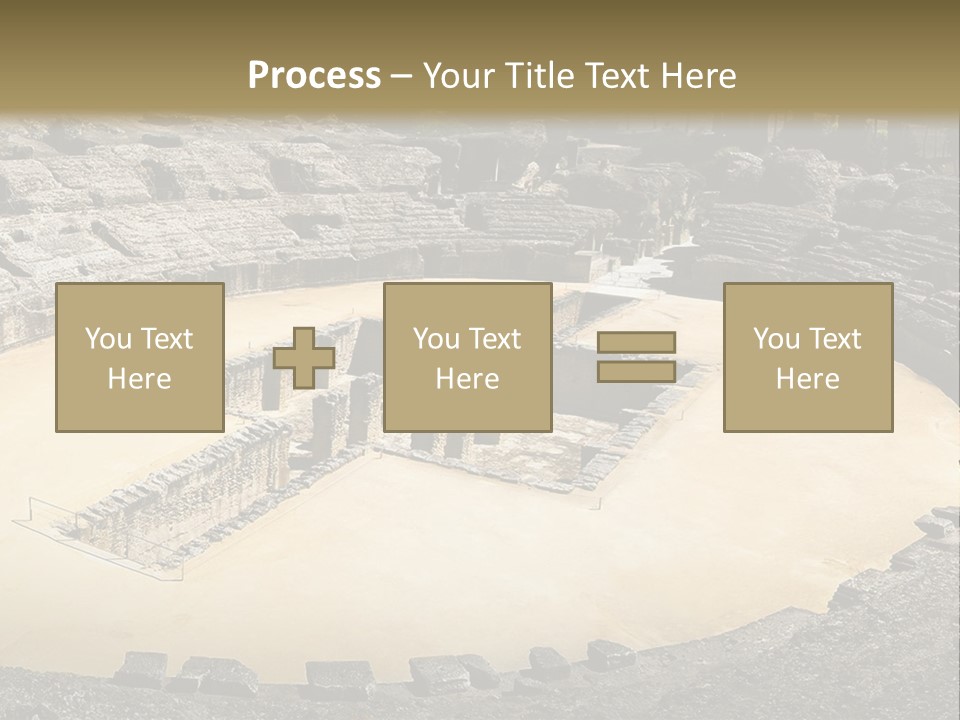 A Theatre With Seats In The Middle Of It PowerPoint Template