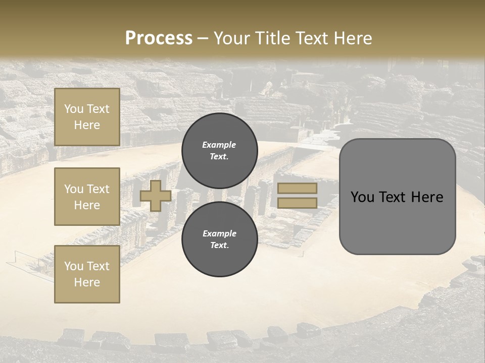 A Theatre With Seats In The Middle Of It PowerPoint Template