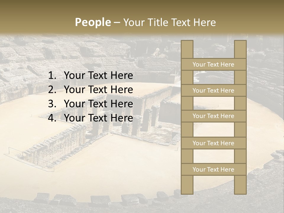 A Theatre With Seats In The Middle Of It PowerPoint Template