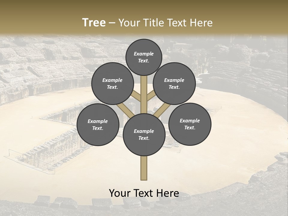 A Theatre With Seats In The Middle Of It PowerPoint Template