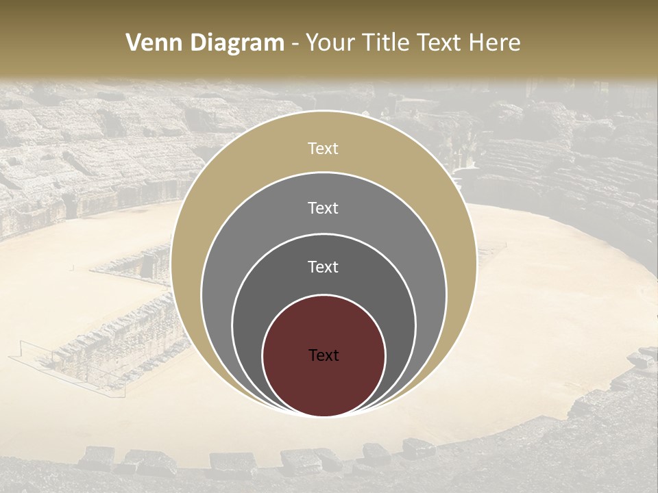 A Theatre With Seats In The Middle Of It PowerPoint Template