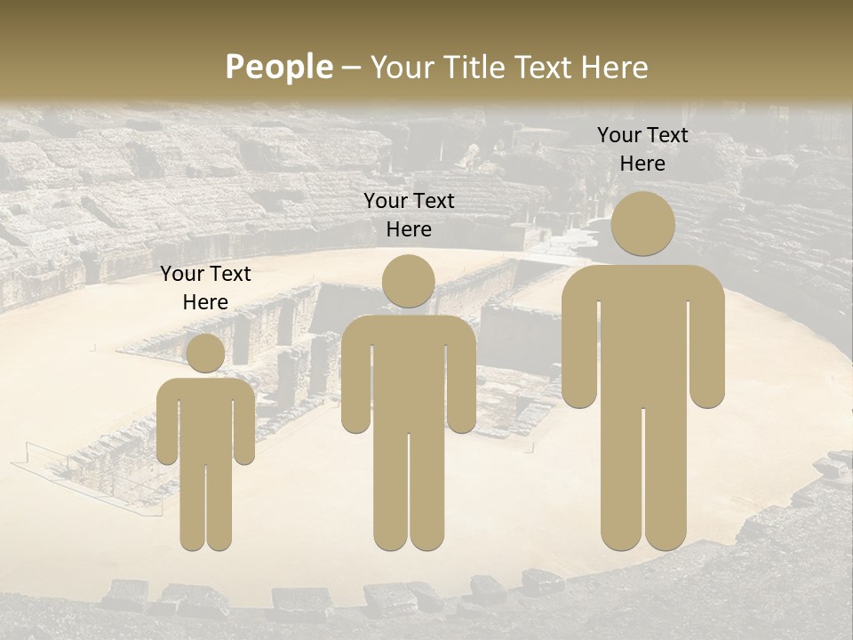 A Theatre With Seats In The Middle Of It PowerPoint Template