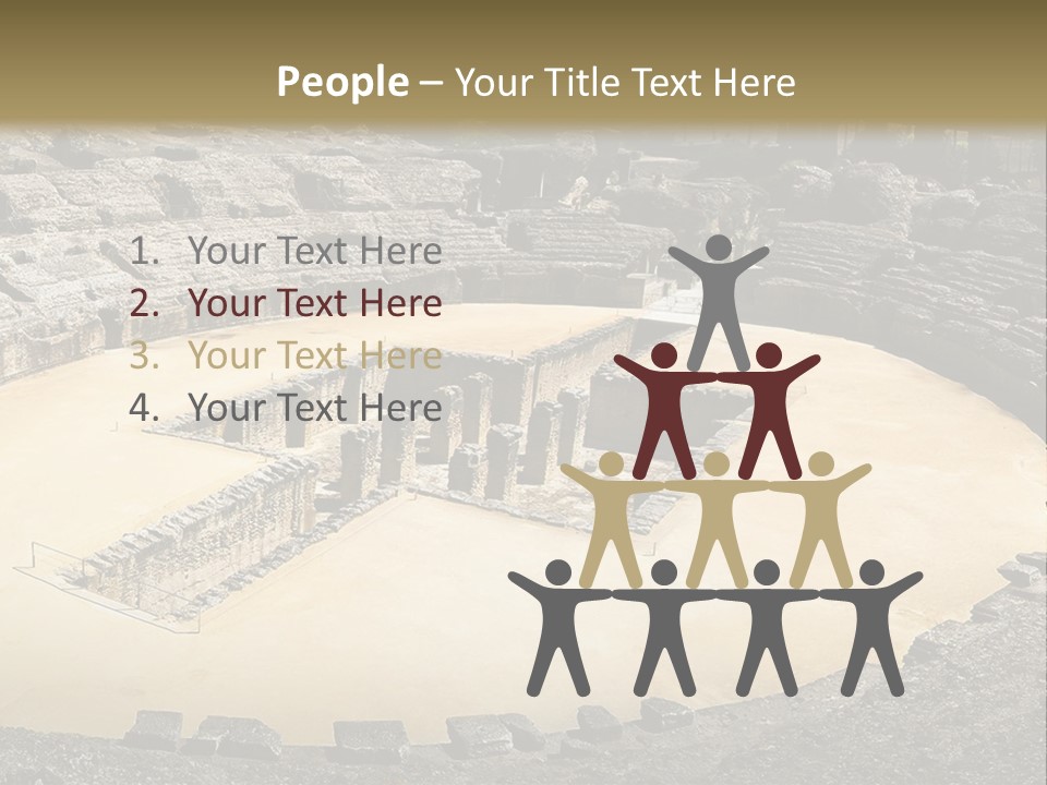 A Theatre With Seats In The Middle Of It PowerPoint Template