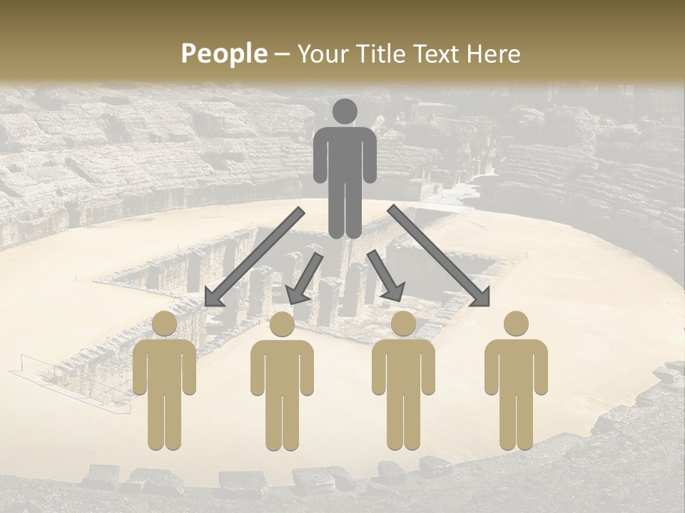 A Theatre With Seats In The Middle Of It PowerPoint Template