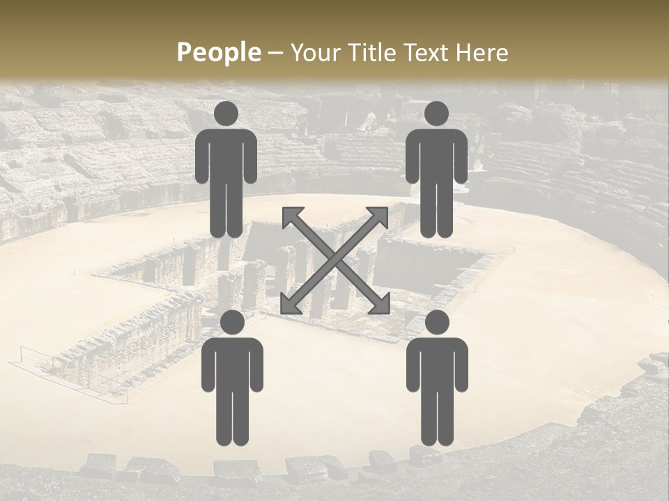 A Theatre With Seats In The Middle Of It PowerPoint Template