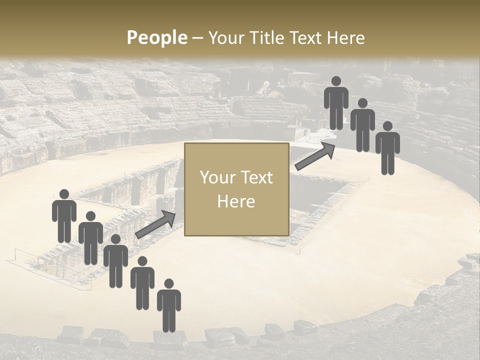 A Theatre With Seats In The Middle Of It PowerPoint Template