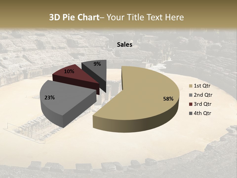 A Theatre With Seats In The Middle Of It PowerPoint Template